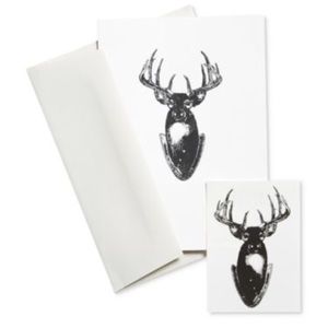 NWT🏷 Tattly Stag Head Card Tattoo 🔴FIRM🔴
